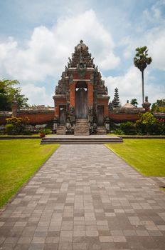 Main gate to Pura Taman Ayun - hindu temple near Mengwi, Bali, Indonesia