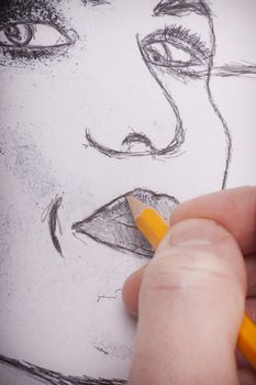 Closeup Photo Of  Drawing