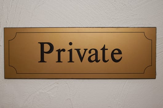 private sign