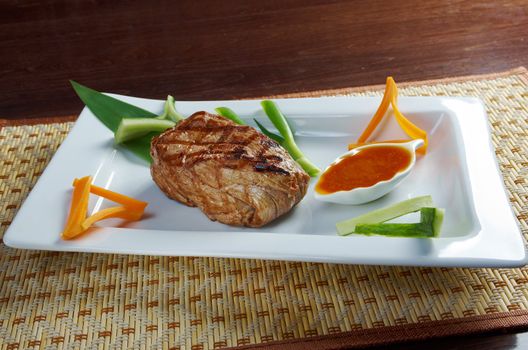 Japanese Kobe beef  Roast.Shallow depth-of-field.