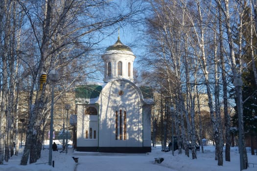 The temple in honor of sacred blessed prince Dmitry Donskogo, Tyumen