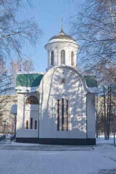 The temple in honor of sacred blessed prince Dmitry Donskogo, Tyumen