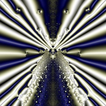Elegant fractal design, abstract psychedelic art, magic way