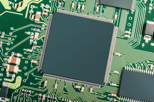 An image of microchip background - technology concept 