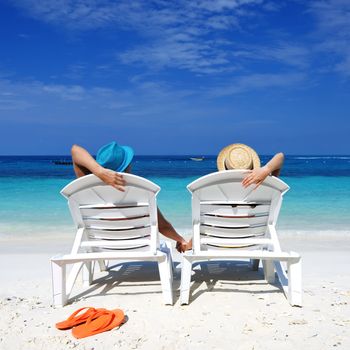 Couple on a tropical beach