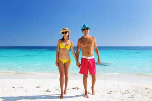 Couple on a tropical beach