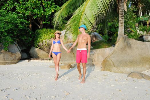 Couple on a tropical beach