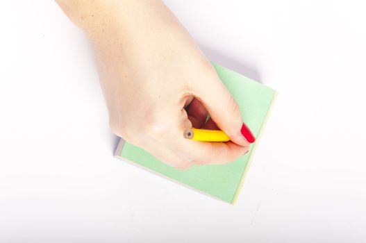An image of sticky notes on white background