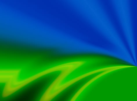 design of abstrcat green and blue wavy patterns as  background and texture