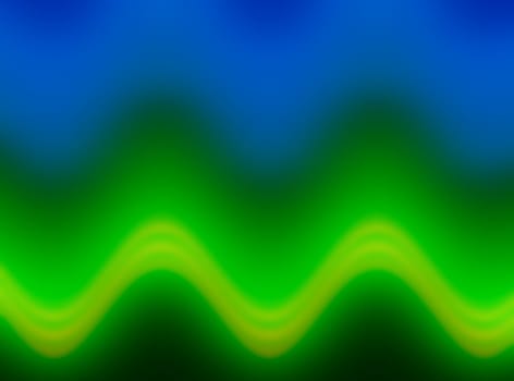 design of abstrcat green and blue wavy patterns as  background and texture