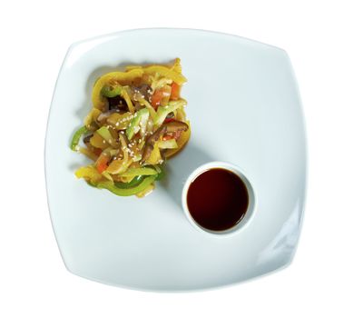 Stir Fried Vegetables.closeup