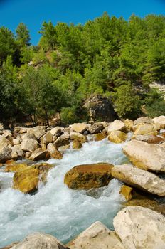 
mountain river.  Turkey.