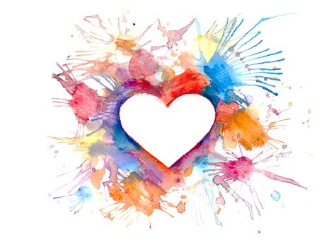 Light background with hearts - St. Valentine's day or wedding postal