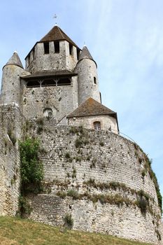 tower or keep of a castle medieval town of Provins