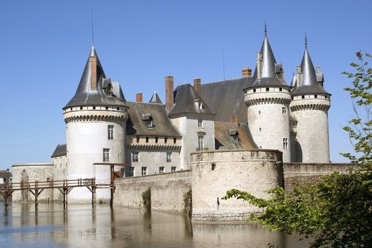 photograph of the castle of the sully-on-Loire in the loiret