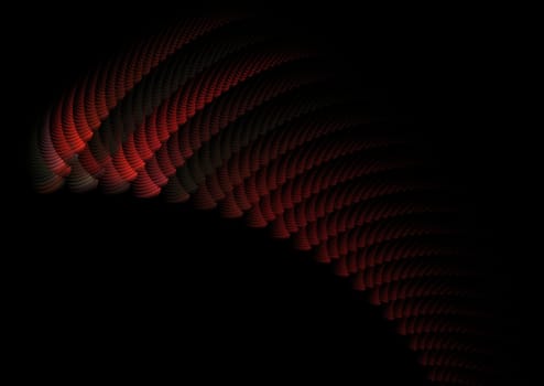 Dark red fractal picture on the dark background