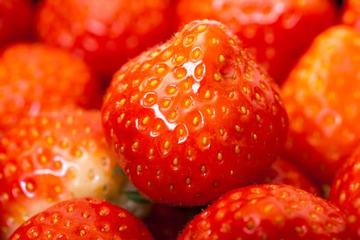 Fresh Strawberries, closeup