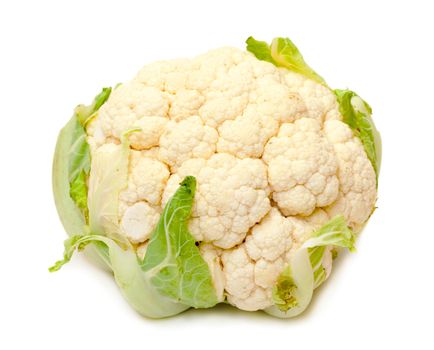 Fresh Cauliflower on white background