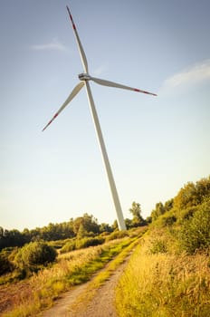 An image of windturbine on sunny day