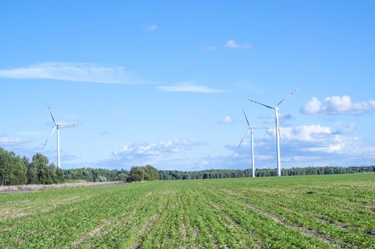 An image of windturbine on sunny day
