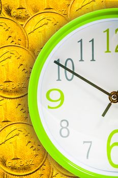 An image of business concept of time and money