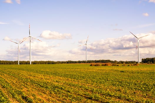 An image of windturbine on sunny day