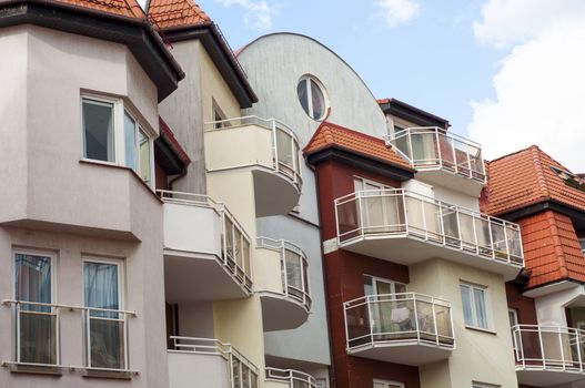 An image of balcony of modern building