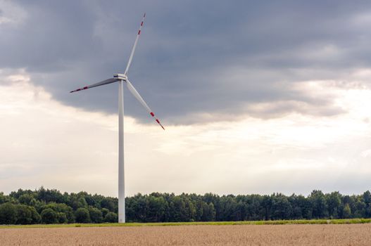 Windturbines in the summer time. 