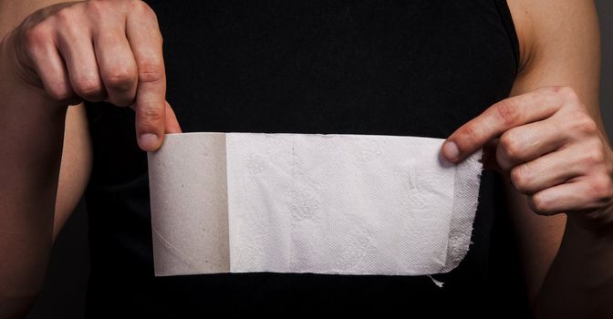 An image of empty toilet paper roll