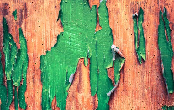 An image of old painted wood