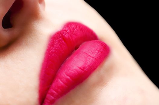 An image of pink lips