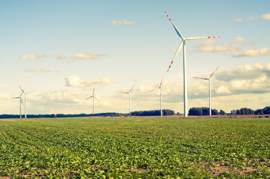 An image of windturbine on sunny day
