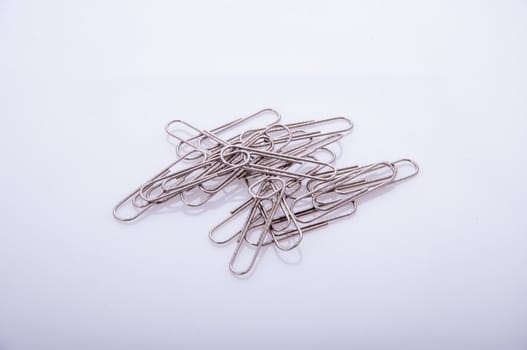 an image of paper clips isolated on white