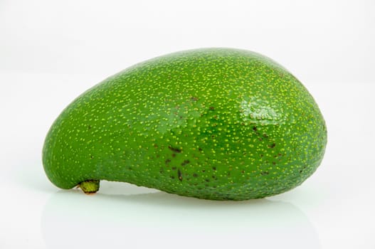 An image of avocado fruit isolated on white
