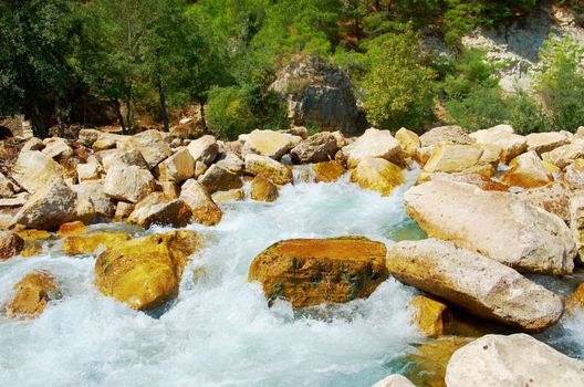 
mountain river.  Turkey.