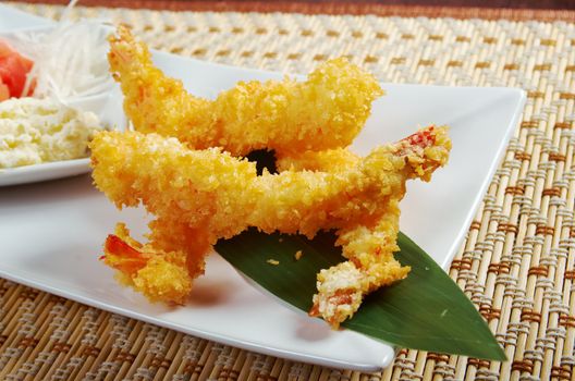 prawn Ebi tempura bowl, japanese food