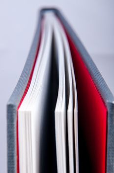 An image of book macro photography. Shallow depth of field.