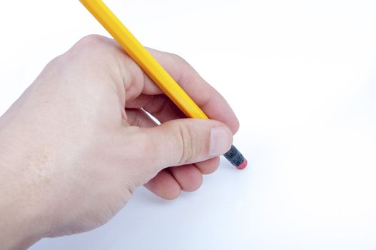 an image of eraser isolated on white 