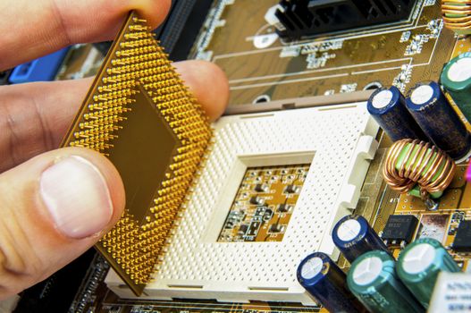 An image of central processing unit. CPU