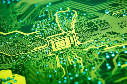 An image of macro shoots of motherboard