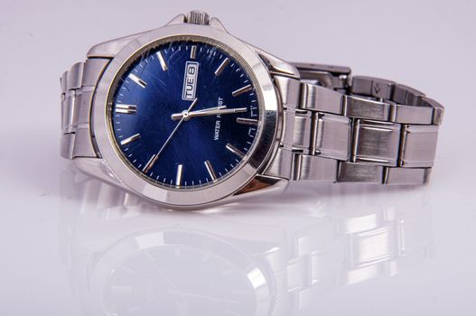 An image of men's wristwatch isolated on white