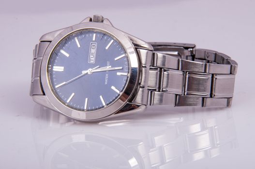 An image of men's wristwatch isolated on white