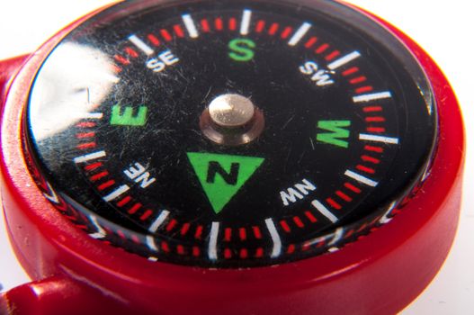 An image of compass showing north direction