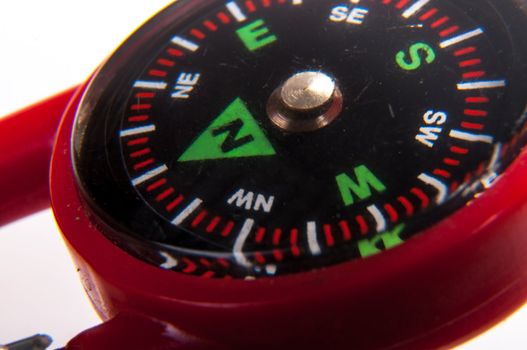 An image of compass showing north direction