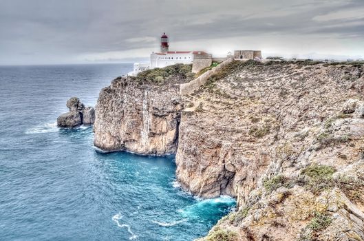 Lighthouse of Sagres, Portugal in HDR