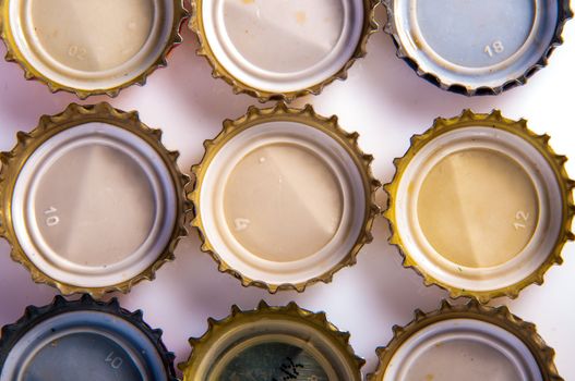 An image of beer bottle cap isolated on white