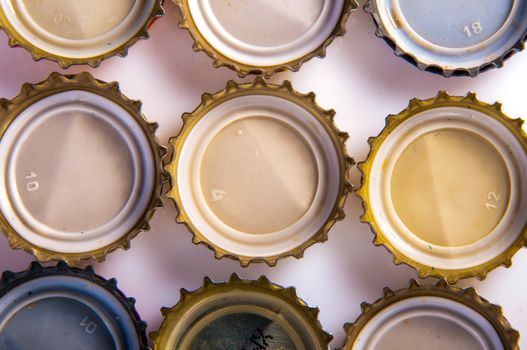An image of beer bottle cap isolated on white