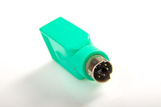 An image of USB to PS2 converter isolated on white