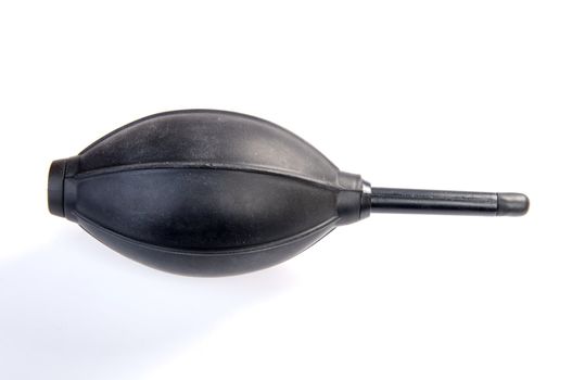 An image of black squeeze buln isolated on white