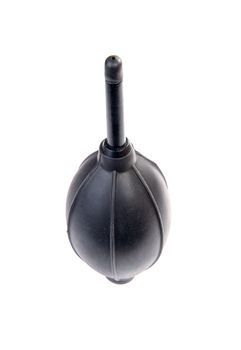 An image of black squeeze buln isolated on white